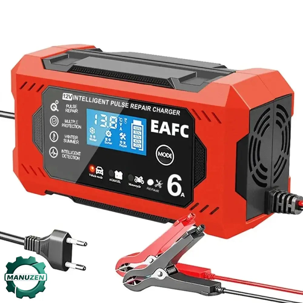 Chargeur de Batterie Intelligent 12V 6A pour Voiture et Moto France 12V 6A