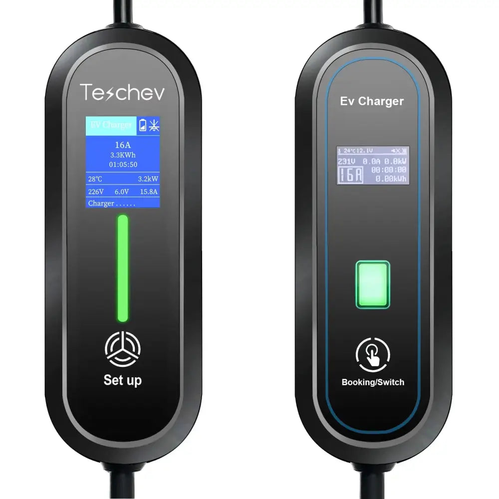 Chargeur EVSE portable 3,5 kW 16 A – Type 1 ou Type 2 IP65 - Chargeur voiture électrique portable