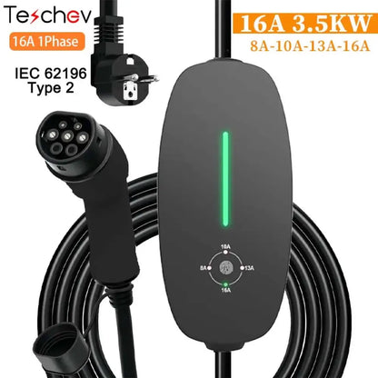 Chargeur EVSE portable Type 1 ou Type 2 – 3,5 kW 16 A IP65 - Chargeur voiture électrique portable
