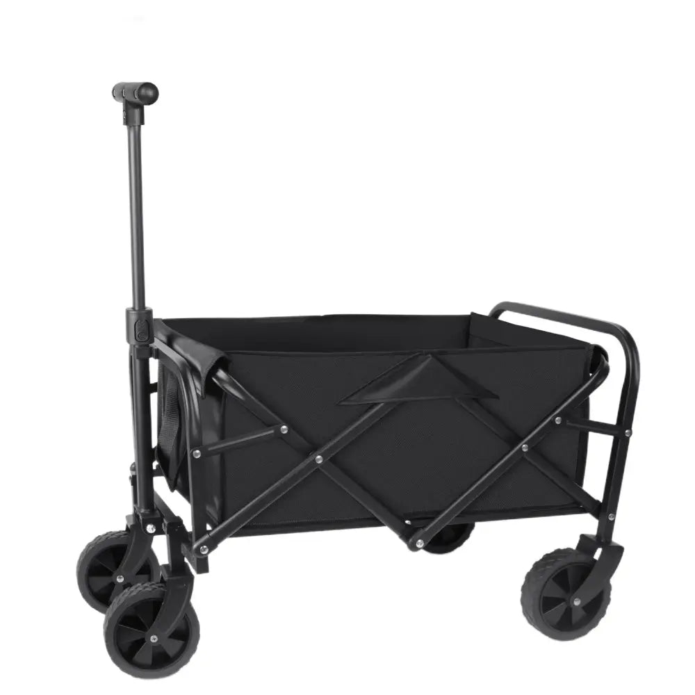 Chariot camping pliable 50 L – roues 5 pouces - Noir / France - chariot camping pliable 50 litres