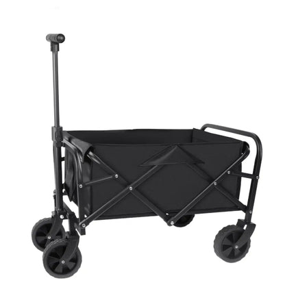 Chariot camping pliable 50 L – roues 5 pouces - Noir / France - chariot camping pliable 50 litres