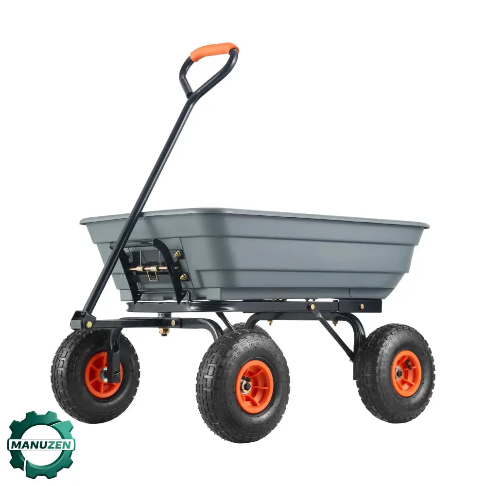 Chariot de jardin basculant 272 à 680 kg – poignée 2-en-1 - Chariot de jardin basculant