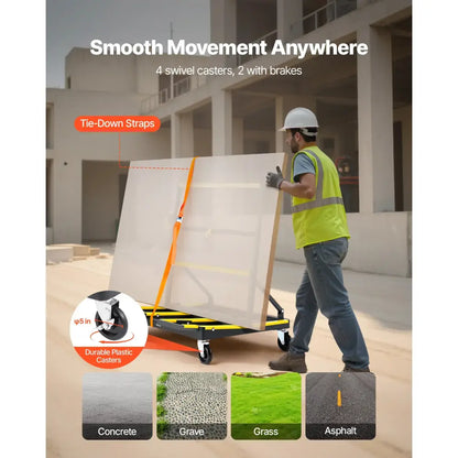 Chariot porte-panneaux pliable 816 kg — SucceBuy