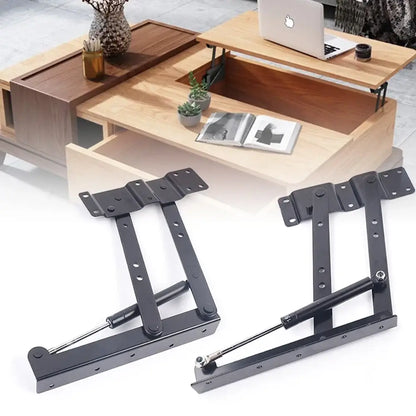 Charnières pour table basse relevable – acier Q235 charge 45 kg - Noir / France - Mécanisme relevable pour table basse