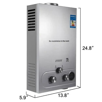 Chauffe-Eau Gaz Sans Réservoir Instantané LPG Domestique - 18L 36KW / REPUBLIQUE CZEQUE