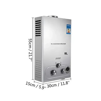 Chauffe-Eau Gaz Sans Réservoir Instantané LPG Domestique - 8L 16KW / REPUBLIQUE CZEQUE