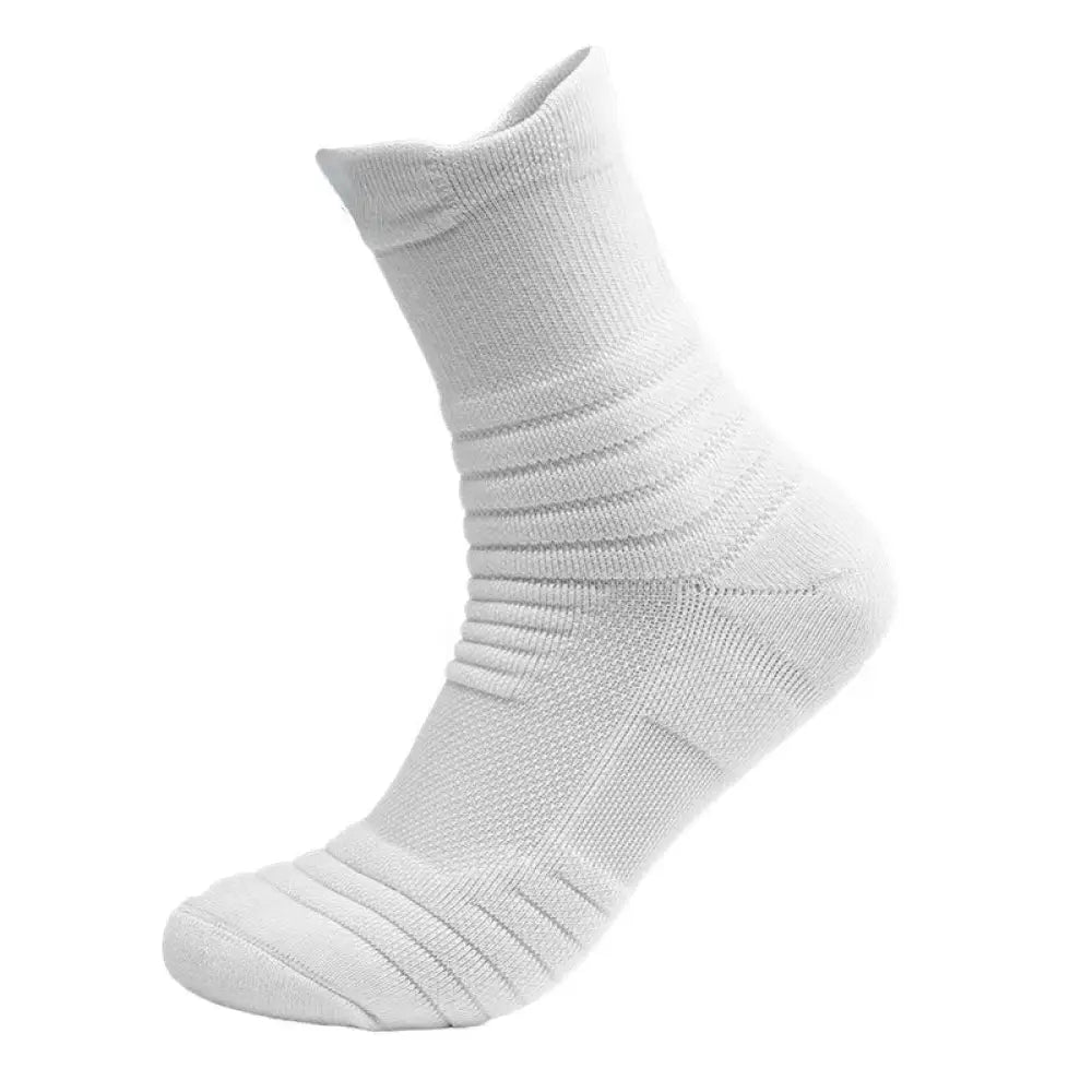 Chaussettes de sport respirantes – courtes ou montantes, 1 paire – Montantes – blanc – EU 38 à 45