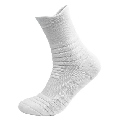 Chaussettes de sport respirantes – courtes ou montantes, 1 paire – Montantes – blanc – EU 38 à 45