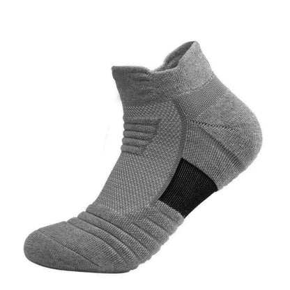 Chaussettes de sport respirantes – courtes ou montantes, 1 paire – Courtes – gris – EU 38 à 45