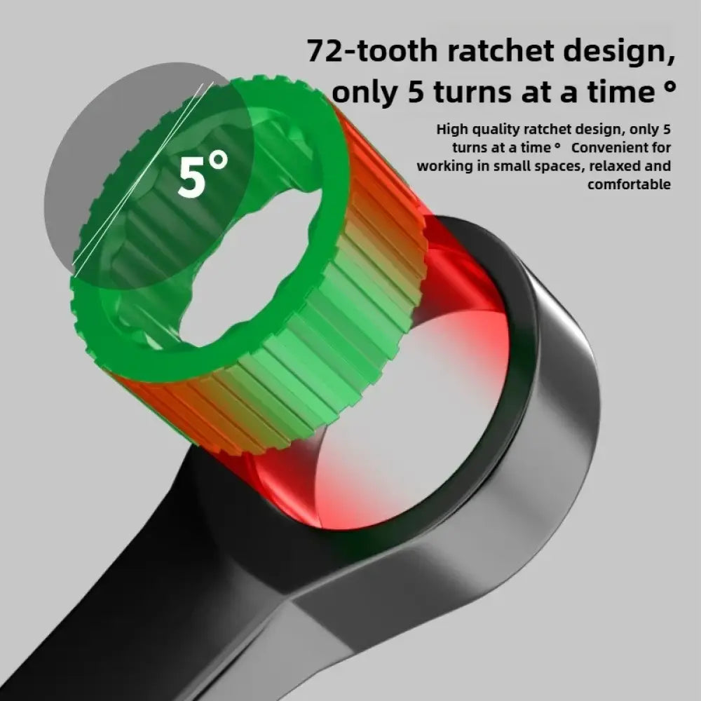 Clé à cliquet double sens – 7 à 19 mm – détail produit 3