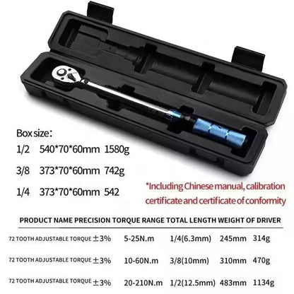 Clé dynamométrique réglable – 1/4″ 3/8″ ou 1/2″ - clé dynamométrique réglable