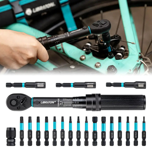 Clé dynamométrique vélo 2–14 Nm – coffret 21 pièces