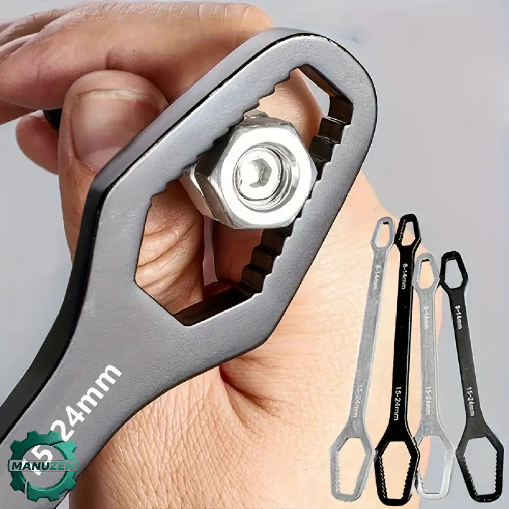 Clé universelle auto-serrante double tête – 3 à 17 mm – variante Noir / France