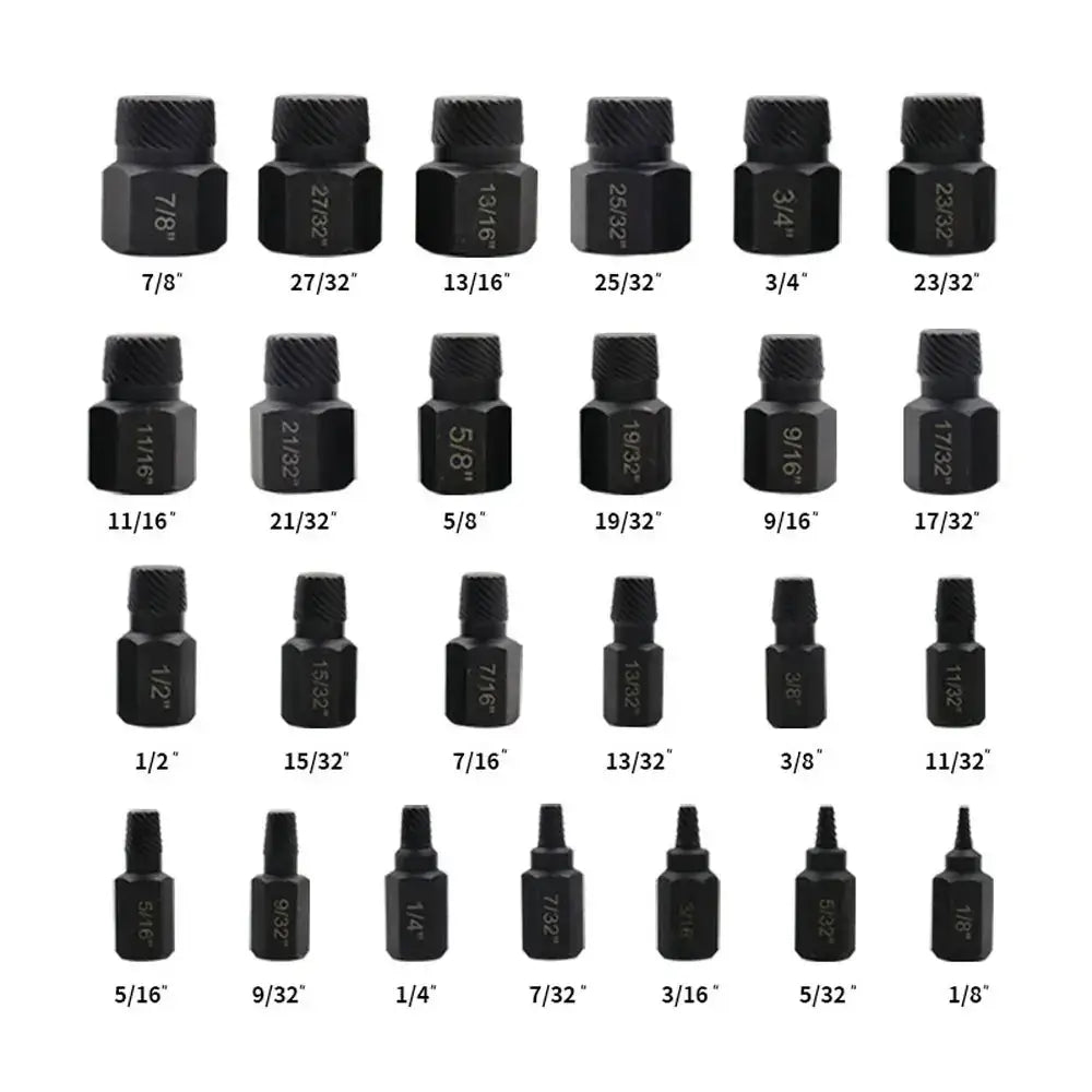 Coffret de 25 extracteurs pour vis et écrous abîmés – photo produit 3