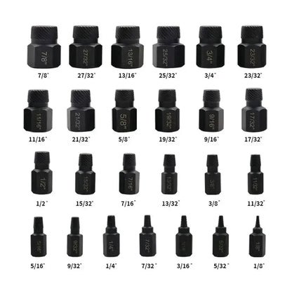 Coffret de 25 extracteurs pour vis et écrous abîmés – photo produit 3