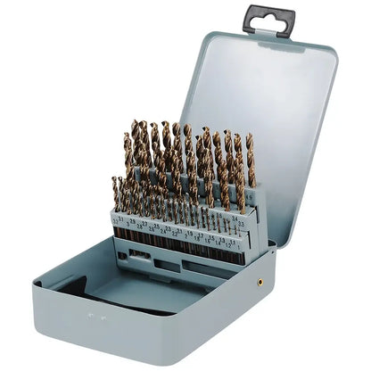 Coffret de 51 forets cobalt M35 1–6 mm – métal et inox - France - Forets cobalt