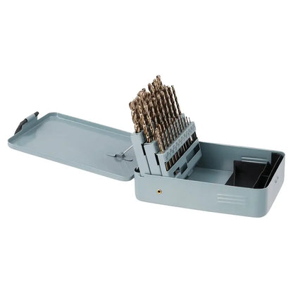 Coffret de 51 forets cobalt M35 1–6 mm – métal et inox - France - Forets cobalt