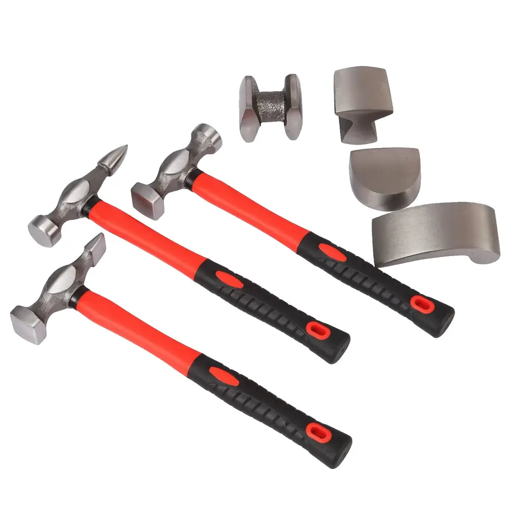 Coffret de 7 outils de débosselage carrosserie – marteaux – détail 5
