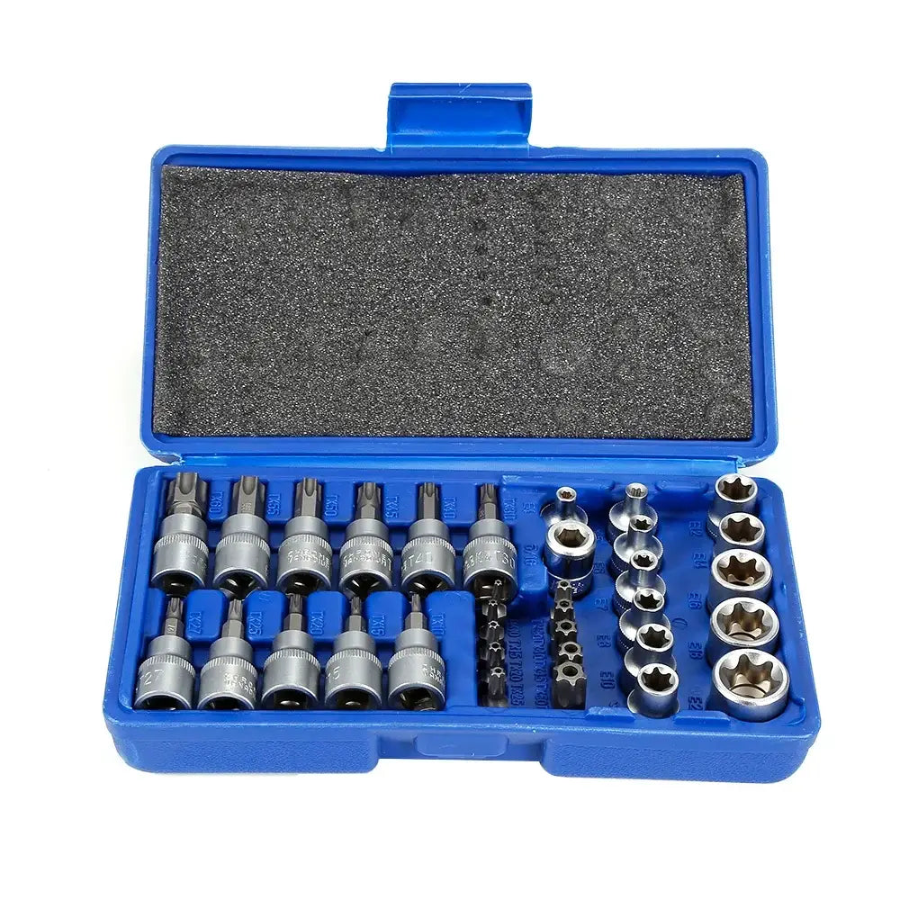 Coffret de douilles Torx 34 pièces – embouts et clés – vue 3