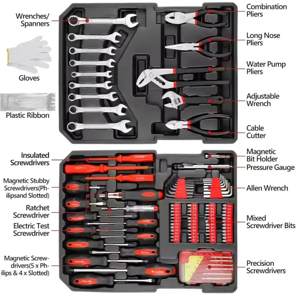 Coffret d’outillage 799 pièces sur roulettes – photo produit 2