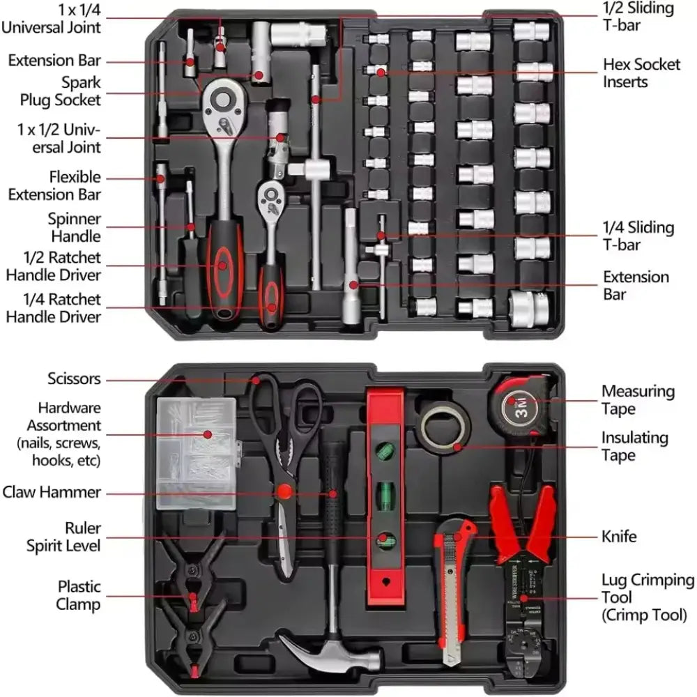 Coffret d’outillage 799 pièces sur roulettes – photo produit 3