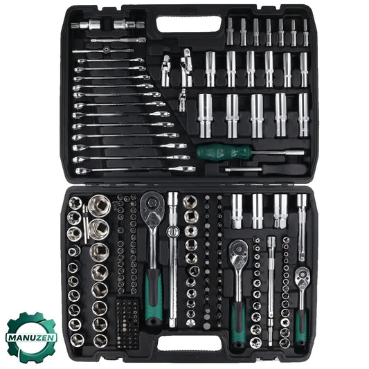 Coffret mécanique 216 pièces – cliquets 1/4″ 3/8″ et 1/2″ - Coffret 216 pièces / France / 1/4″ + 3/8″ + 1/2″ - coffret