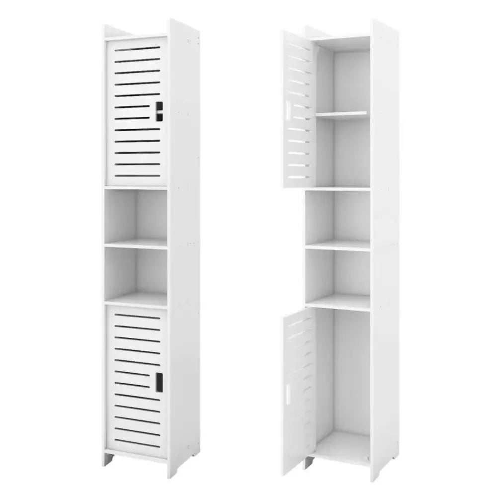 Colonne de rangement salle de bain – 26 × 22 × 117 cm - Blanc / France - colonne salle bain étroite