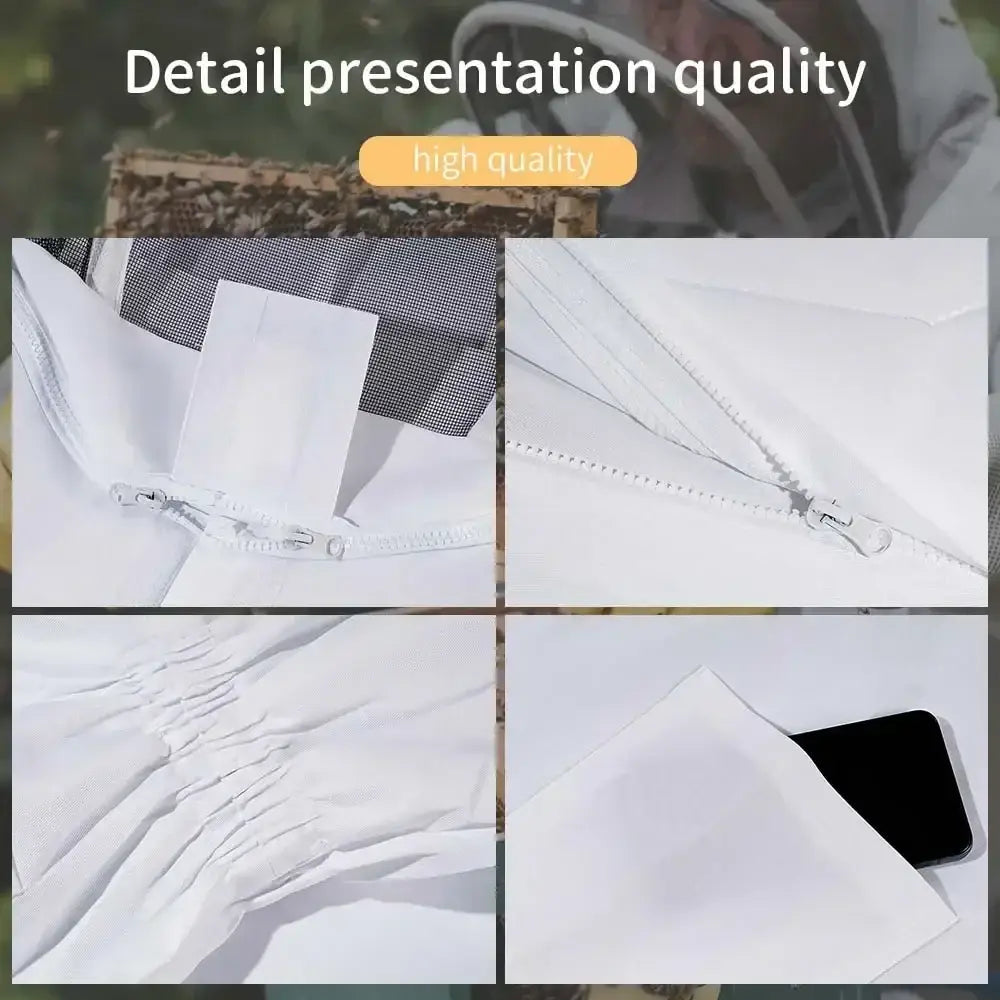 Combinaison Apiculture Coton Anti Piqûres Avec Voile Intégral