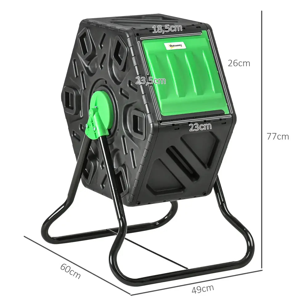 Composteur rotatif 65 L aéré – jardin et balcon - France - Composteur rotatif