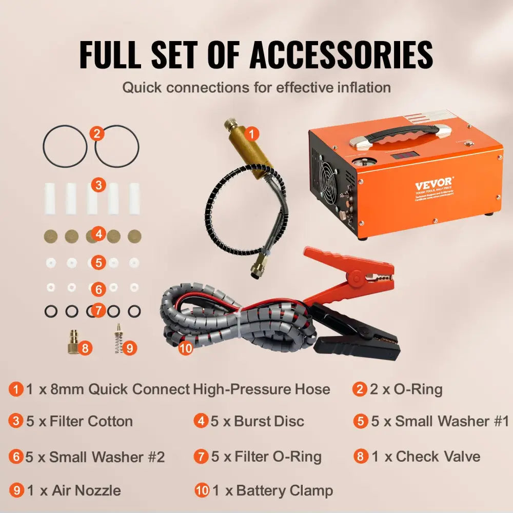 Compresseur haute pression PCP 4 500 PSI – arrêt automatique – détail 6