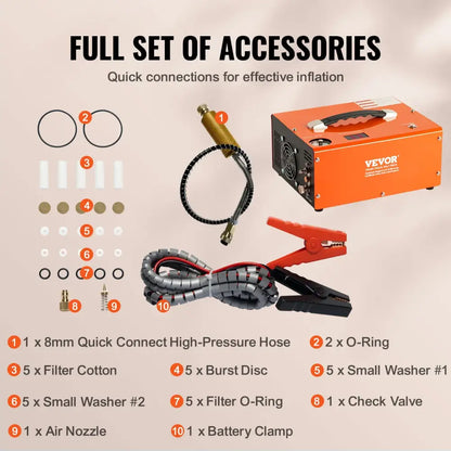 Compresseur haute pression PCP 4 500 PSI – arrêt automatique – détail 6