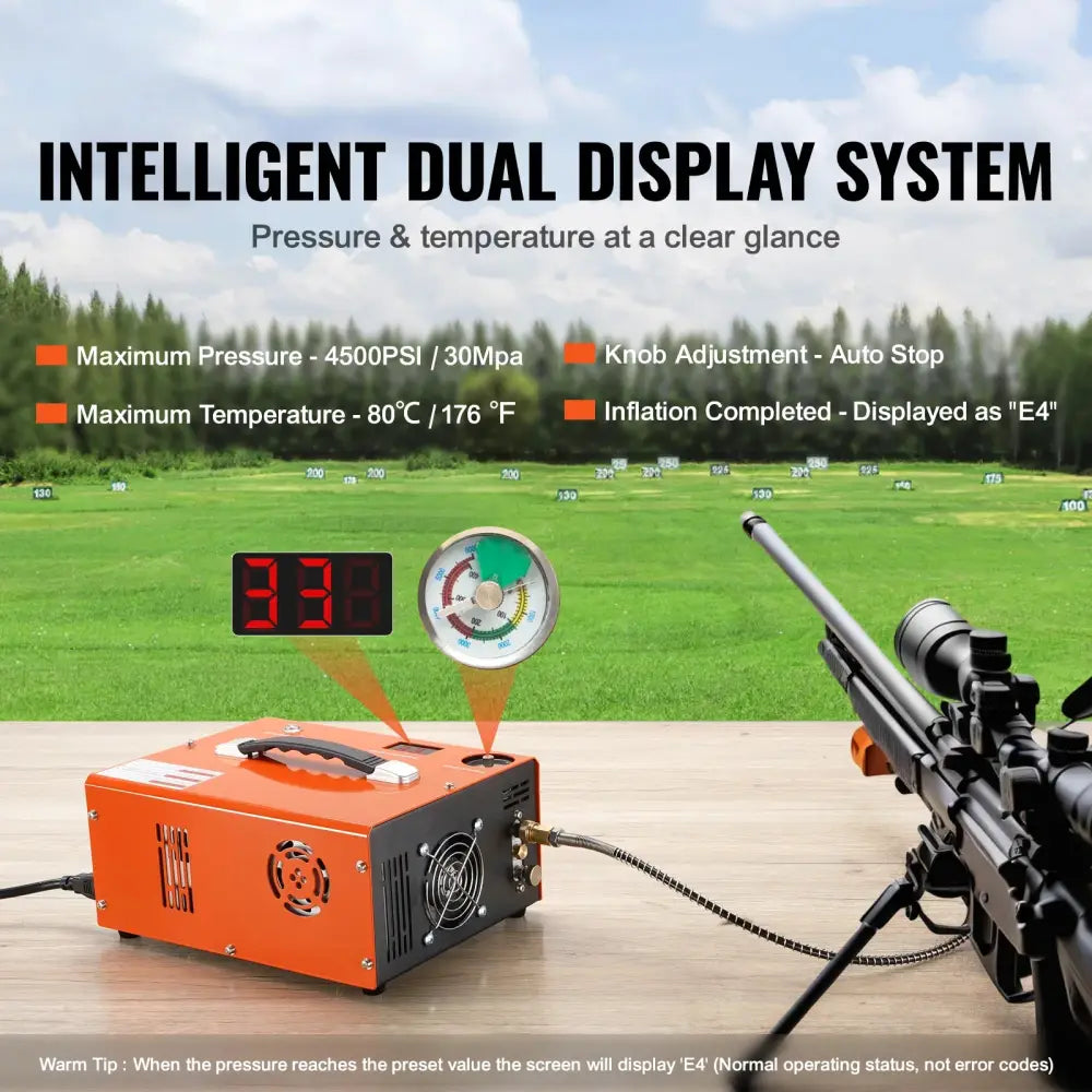 Compresseur haute pression PCP 4 500 PSI – arrêt automatique – détail 2
