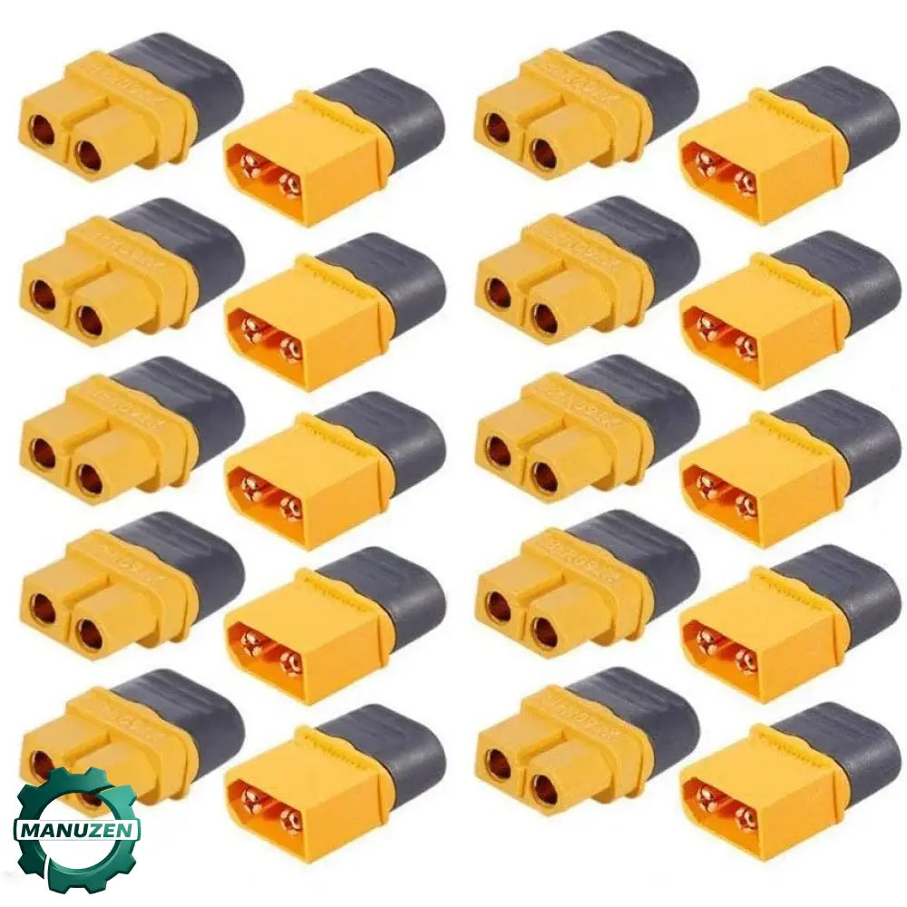 Connecteurs XT60H mâle femelle avec capuchons – 10 paires – image produit