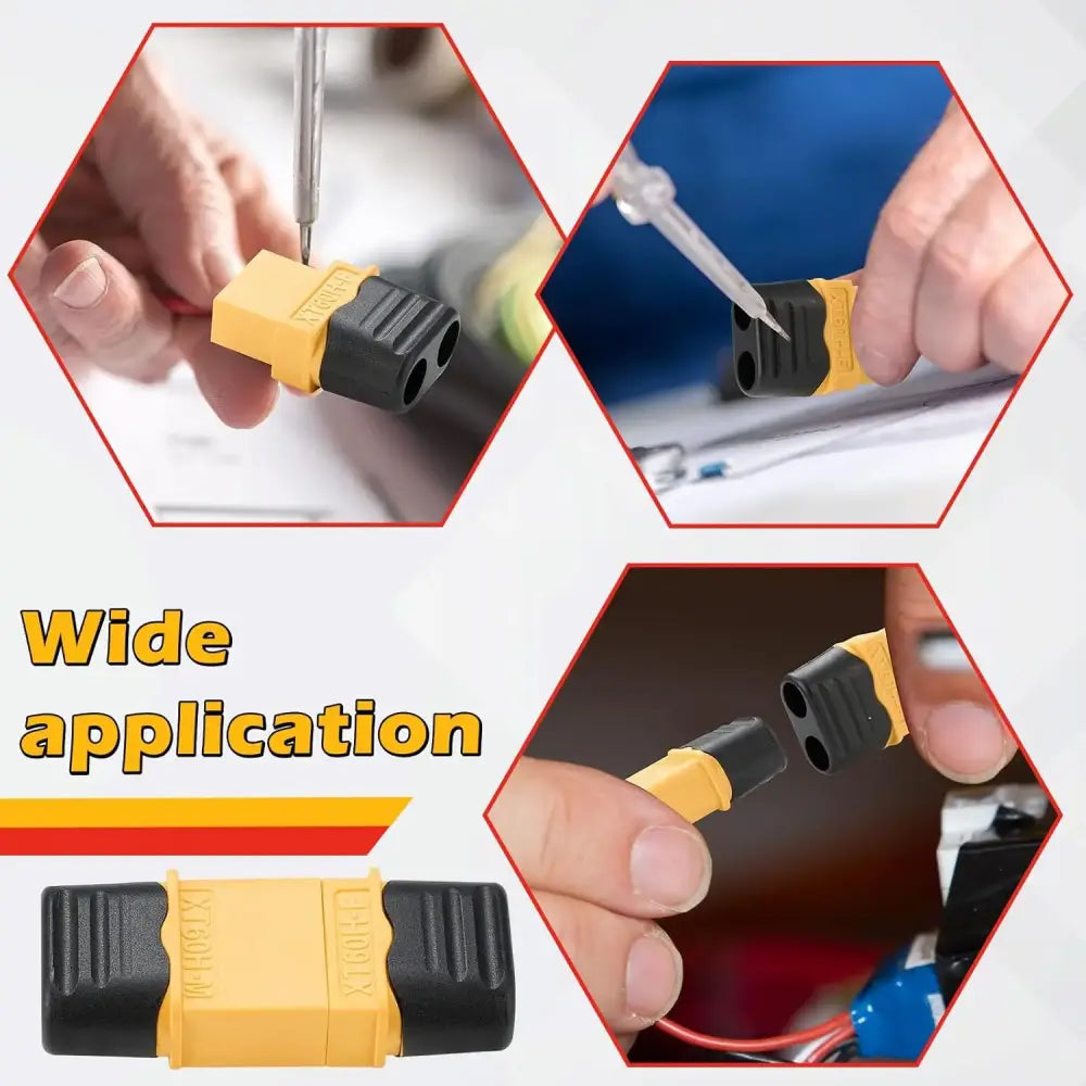 Connecteurs XT60H mâle femelle avec capuchons – 10 paires - 10 paires avec capuchons - Connecteurs électriques