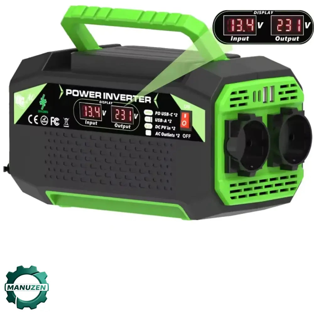 Convertisseur 12 V vers 220 V à onde pure – 300 W – vue principale