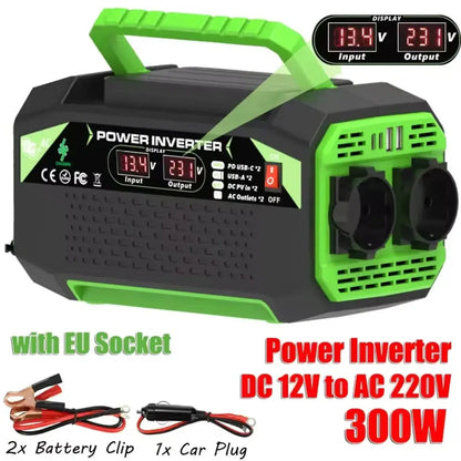 Convertisseur 12 V vers 220 V à onde pure – 300 W – variante 300 W