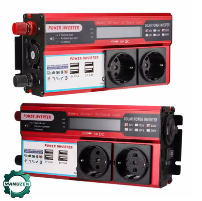 Convertisseur DC 12V Vers AC 220V 4000W Avec 4 Prises USB EU