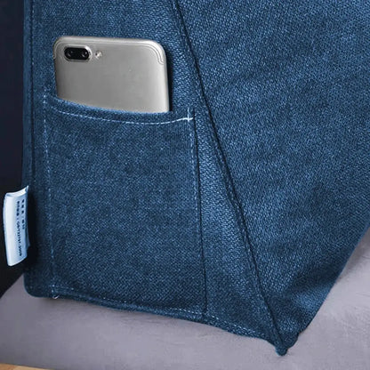 Coussin d’adossement triangulaire – vue du coussin