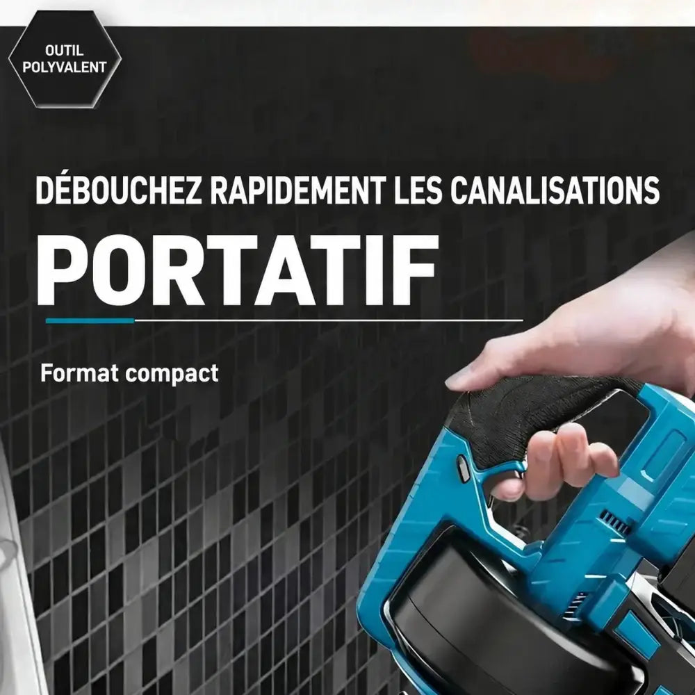 Déboucheur électrique – texte en français