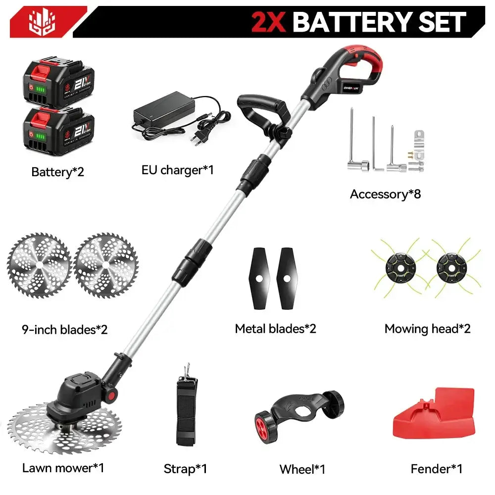Débroussailleuse sans fil 23 cm – compatible Makita 18 V - Espagne / Avec 2 batteries - Débroussailleuse sans fil