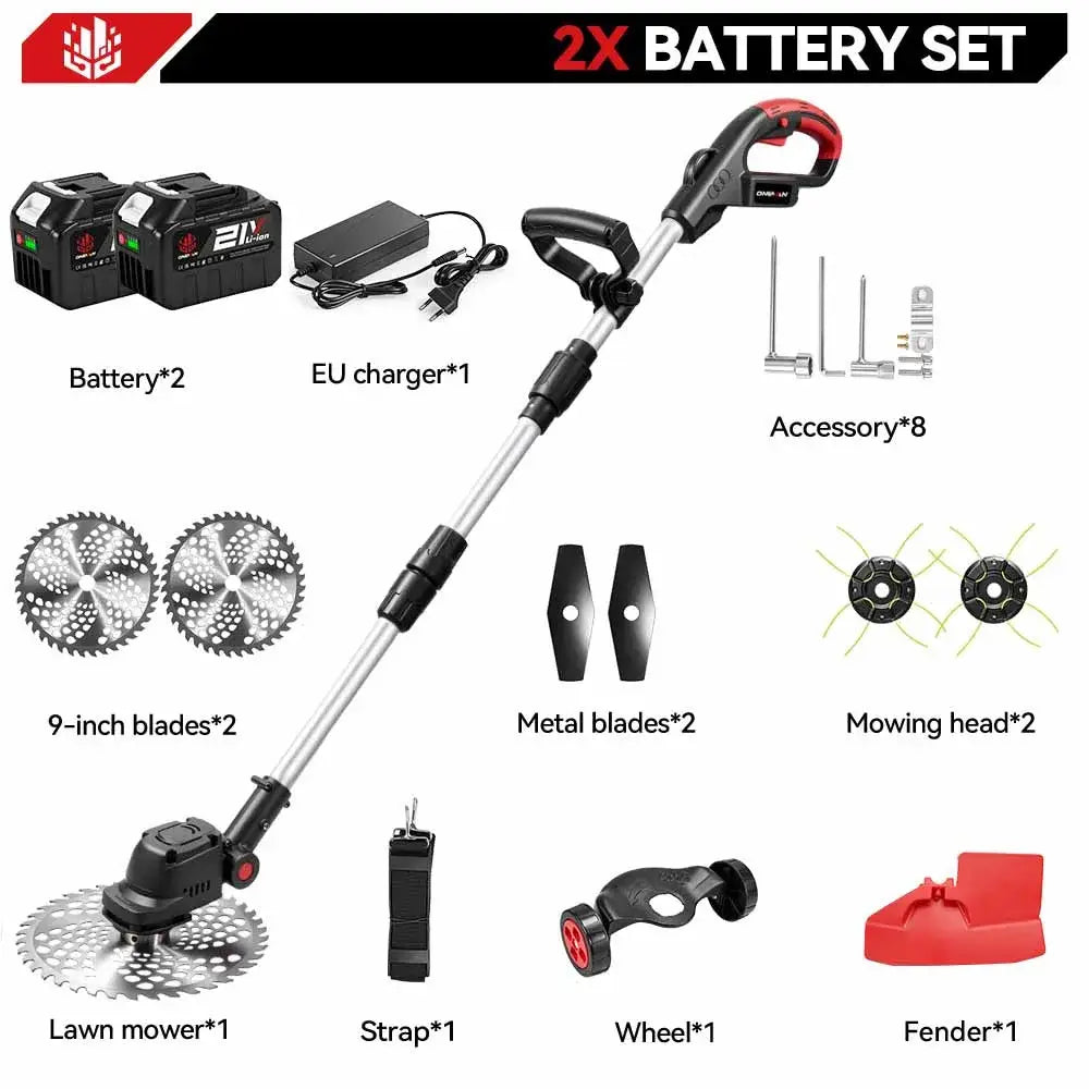 Débroussailleuse sans fil 23 cm – compatible Makita 18 V - Espagne / Avec 2 batteries grande capacité