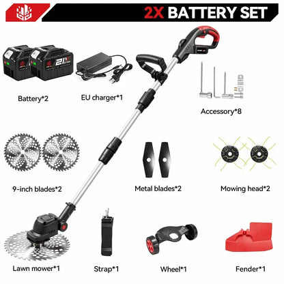 Débroussailleuse sans fil 23 cm – compatible Makita 18 V - Espagne / Avec 2 batteries grande capacité