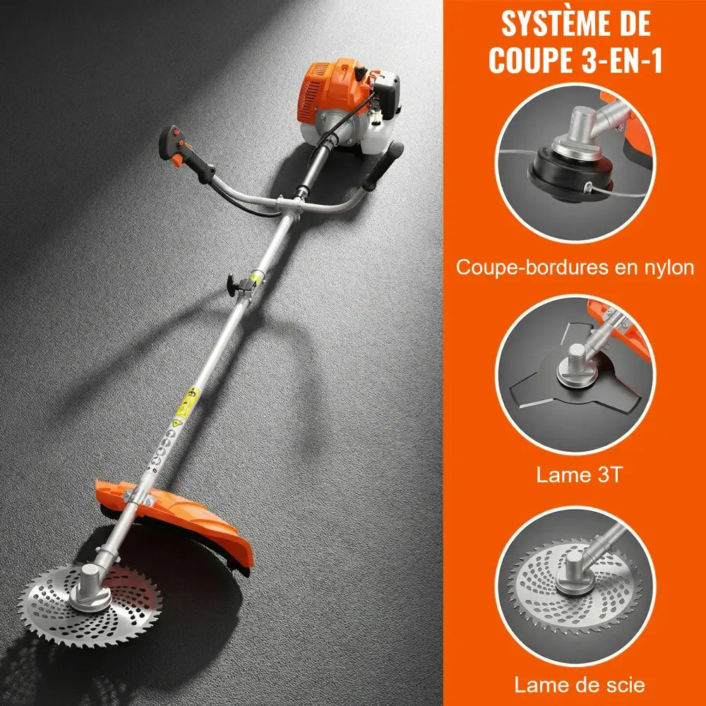 Débroussailleuse thermique 52 cm³ 3-en-1 – moteur 2 temps - Débroussailleuse 3-en-1 / France - Débroussailleuse