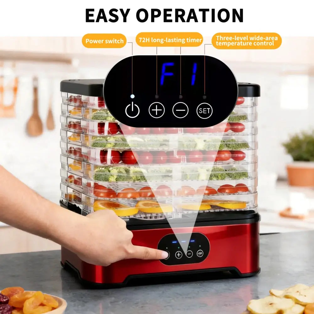 Déshydrateur alimentaire 8 plateaux à minuterie numérique – photo produit 6