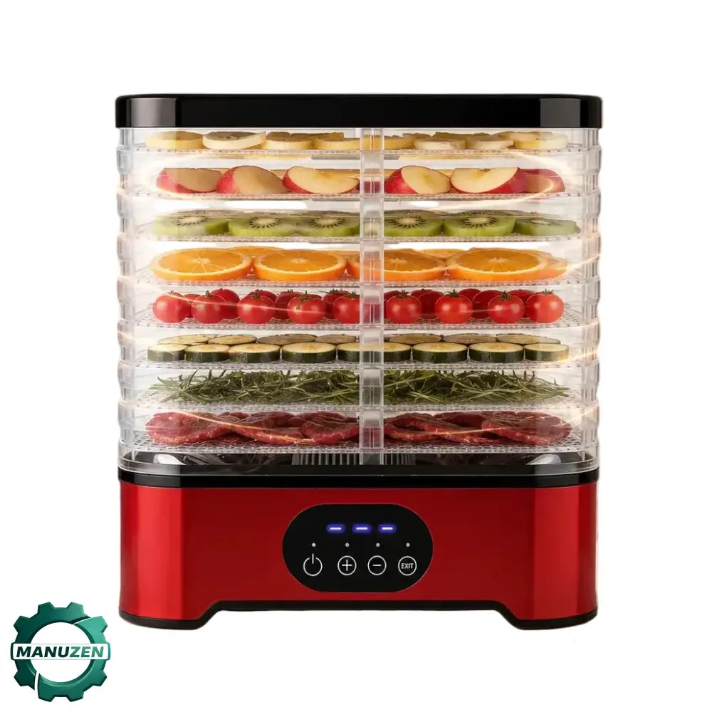 Déshydrateur alimentaire 8 plateaux à minuterie numérique – vue principale