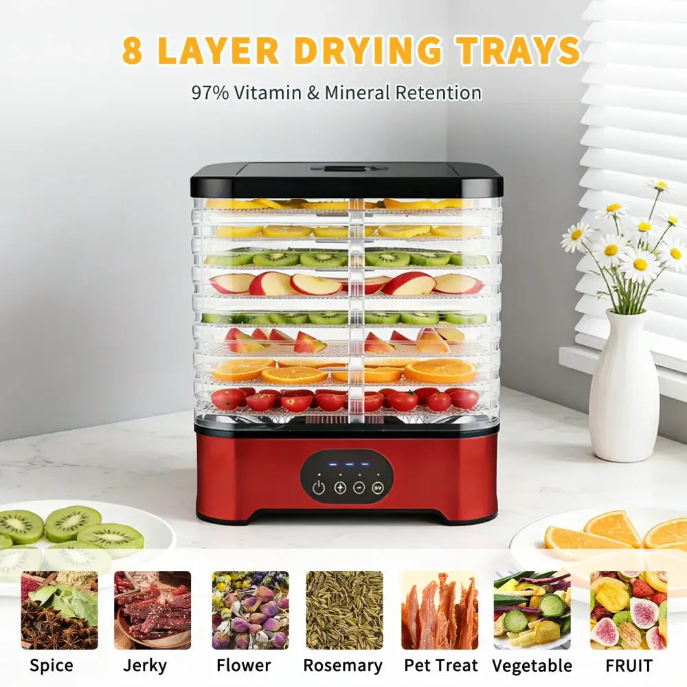 Déshydrateur alimentaire 8 plateaux à minuterie numérique – photo produit 4