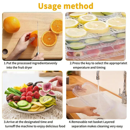 Déshydrateur alimentaire 8 plateaux à minuterie numérique – photo produit 3