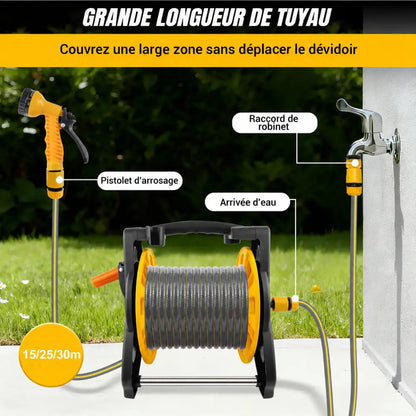 Dévidoir de jardin – texte en français
