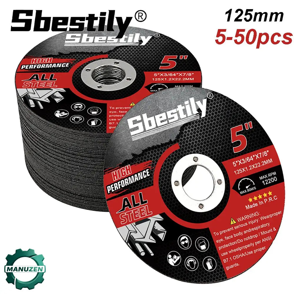 Disques de coupe 125 mm pour meuleuse – lot de 5 – vue principale