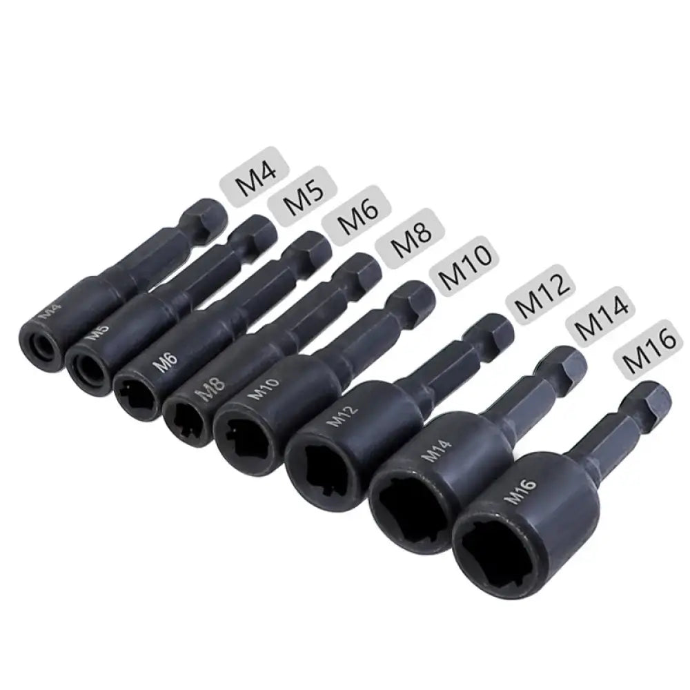 Douilles adaptatrices pour tarauds M4 à M12 – 6 pièces - 6 douilles pour tarauds - Adaptateurs pour tarauds